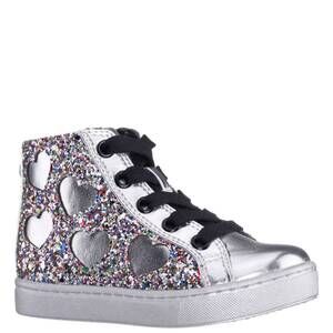 NEW NINA girls cass-t high top sneakers in multi glitter